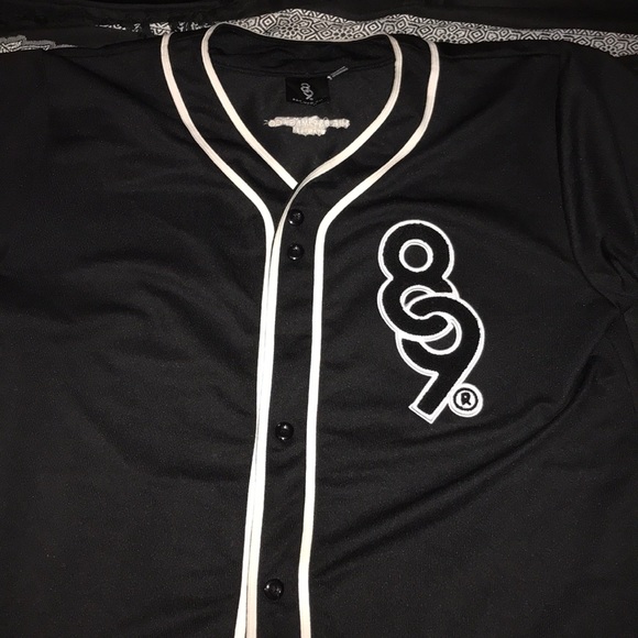 8&9 black baseball Jersey - Picture 2 of 5